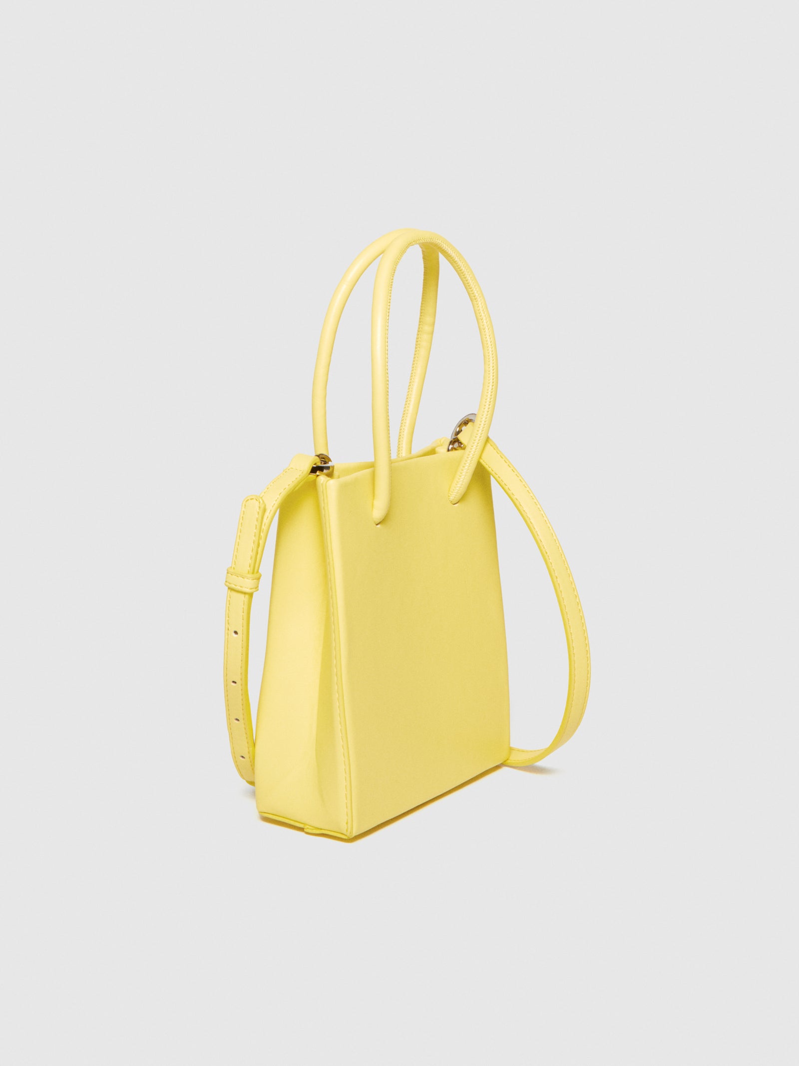 Mini tote bag con tracolla da donna giallo 4 | Sisley Outlet