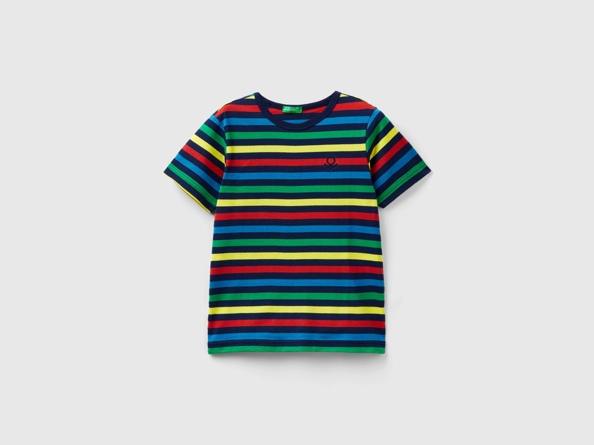 Maglietta a righe 100% cotone