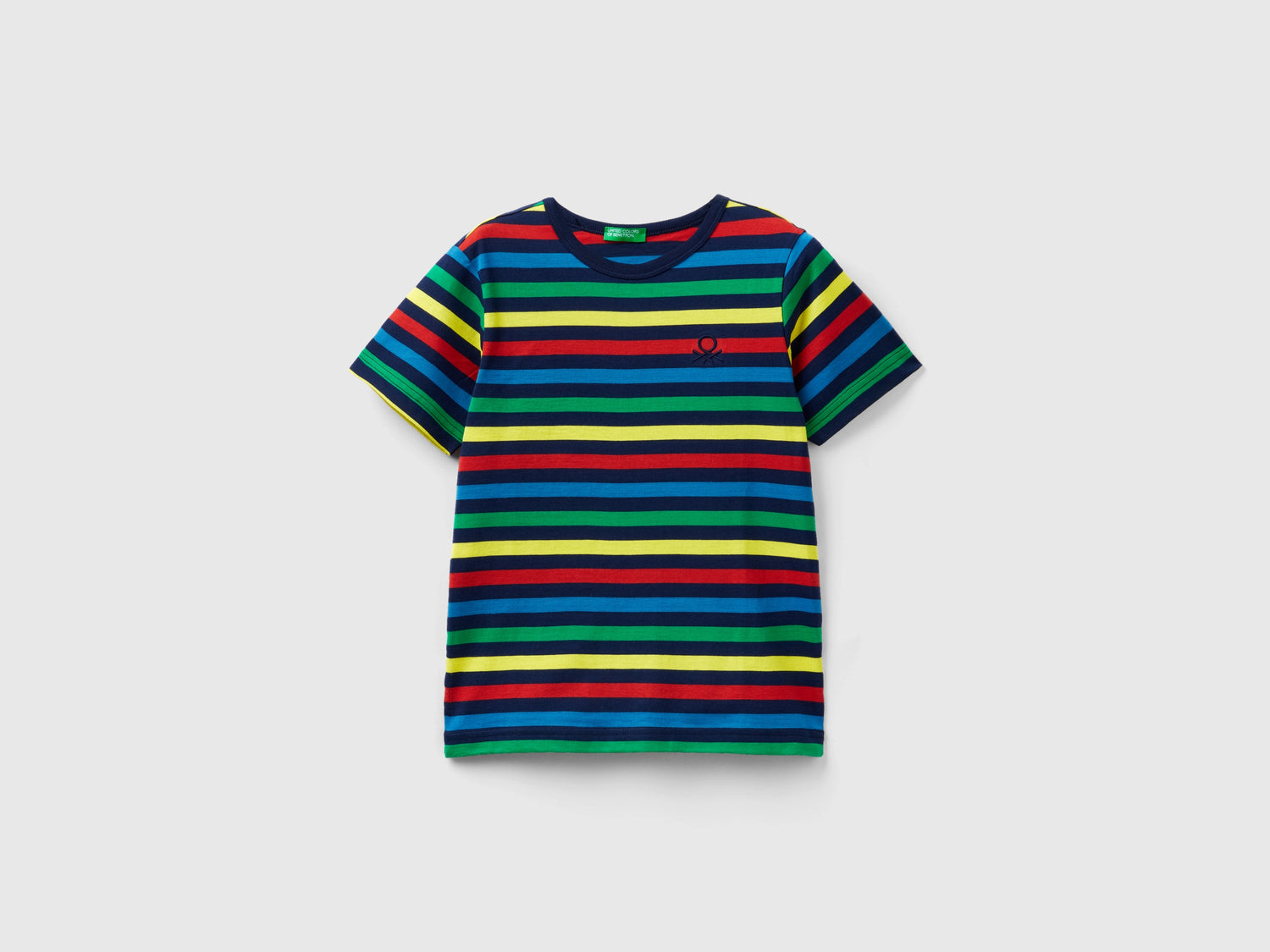 Maglietta a righe 100% cotone da bambino multi-color | Benetton Outlet