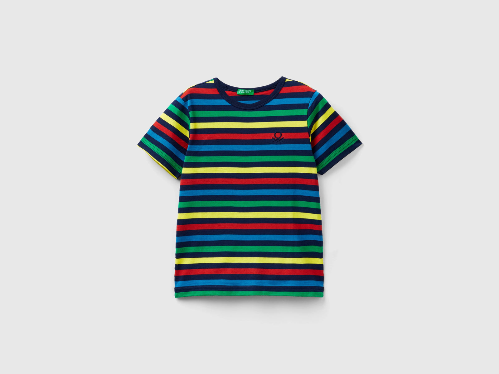 Maglietta a righe 100% cotone da bambino multi-color | Benetton Outlet