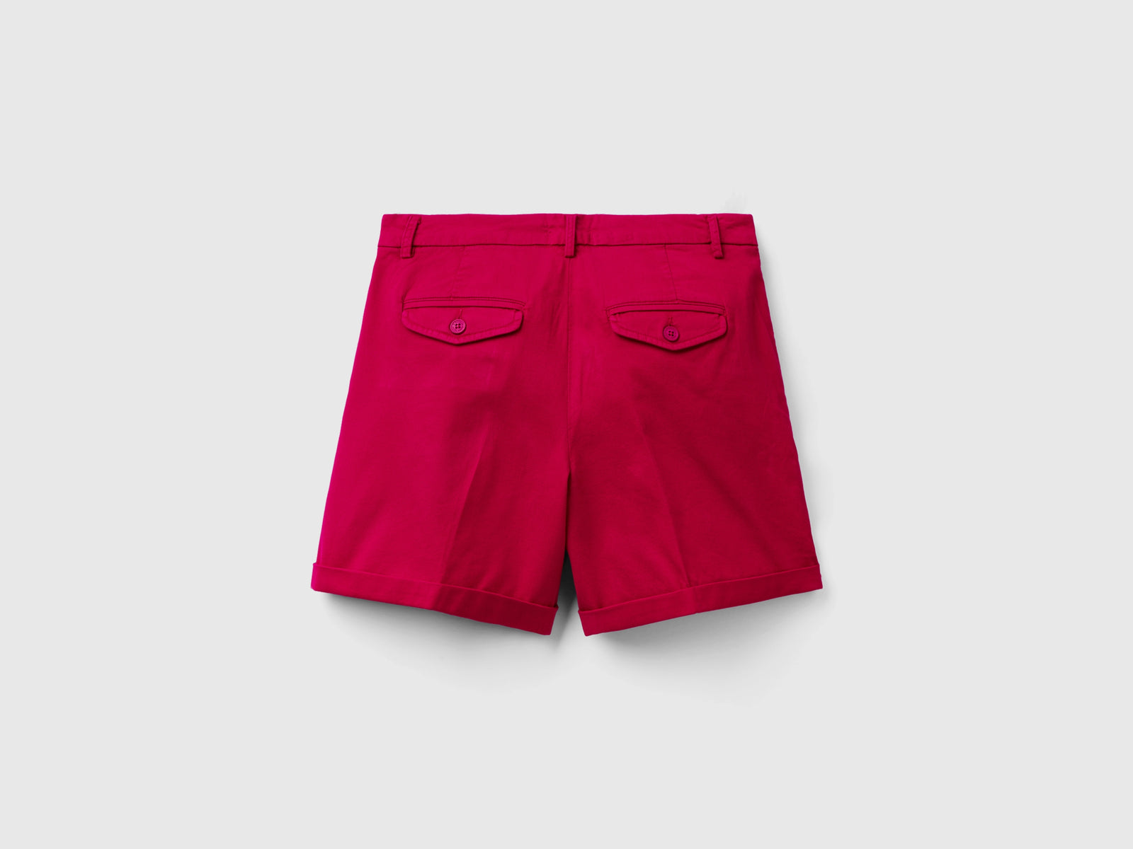 Bermuda in cotone stretch da donna ciclamino 2 | Benetton Outlet