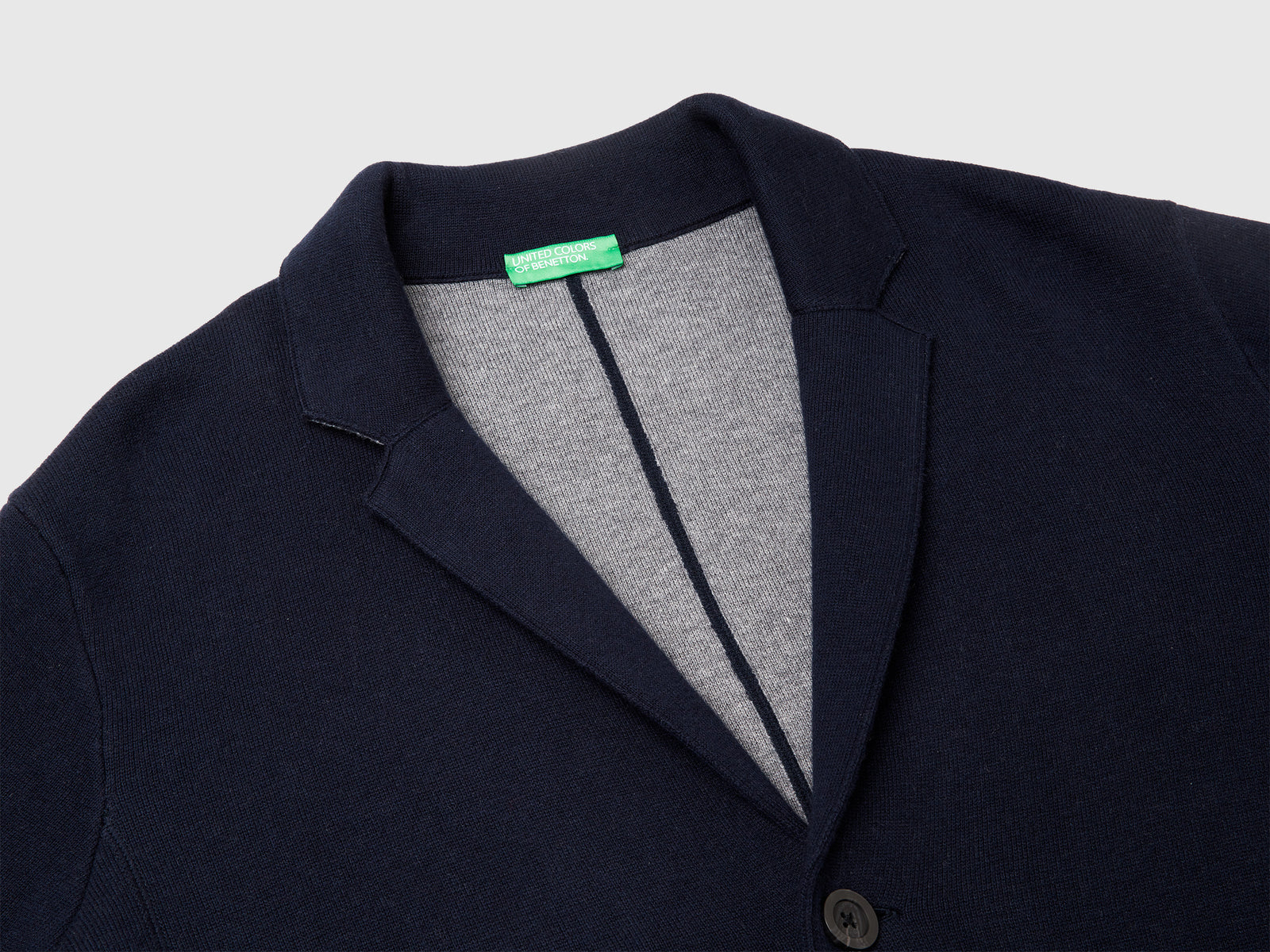 Blazer in maglia da uomo blu scuro 3 | Benetton Outlet