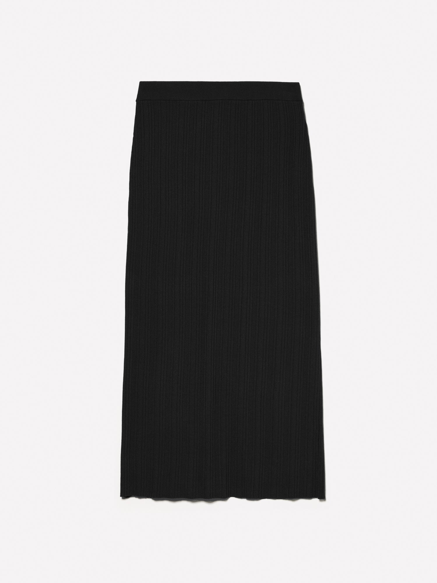 Gonna midi in maglia da donna nero | Sisley Outlet