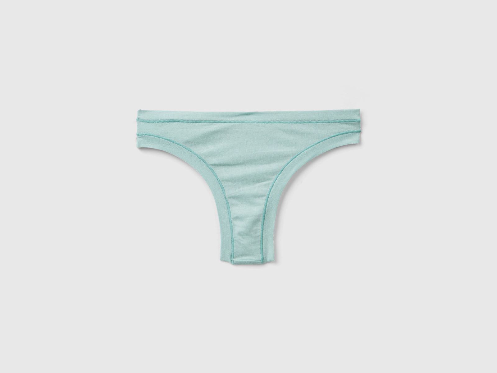 Brasiliana in cotone bio super stretch da donna verde acqua 2 | Benetton Outlet