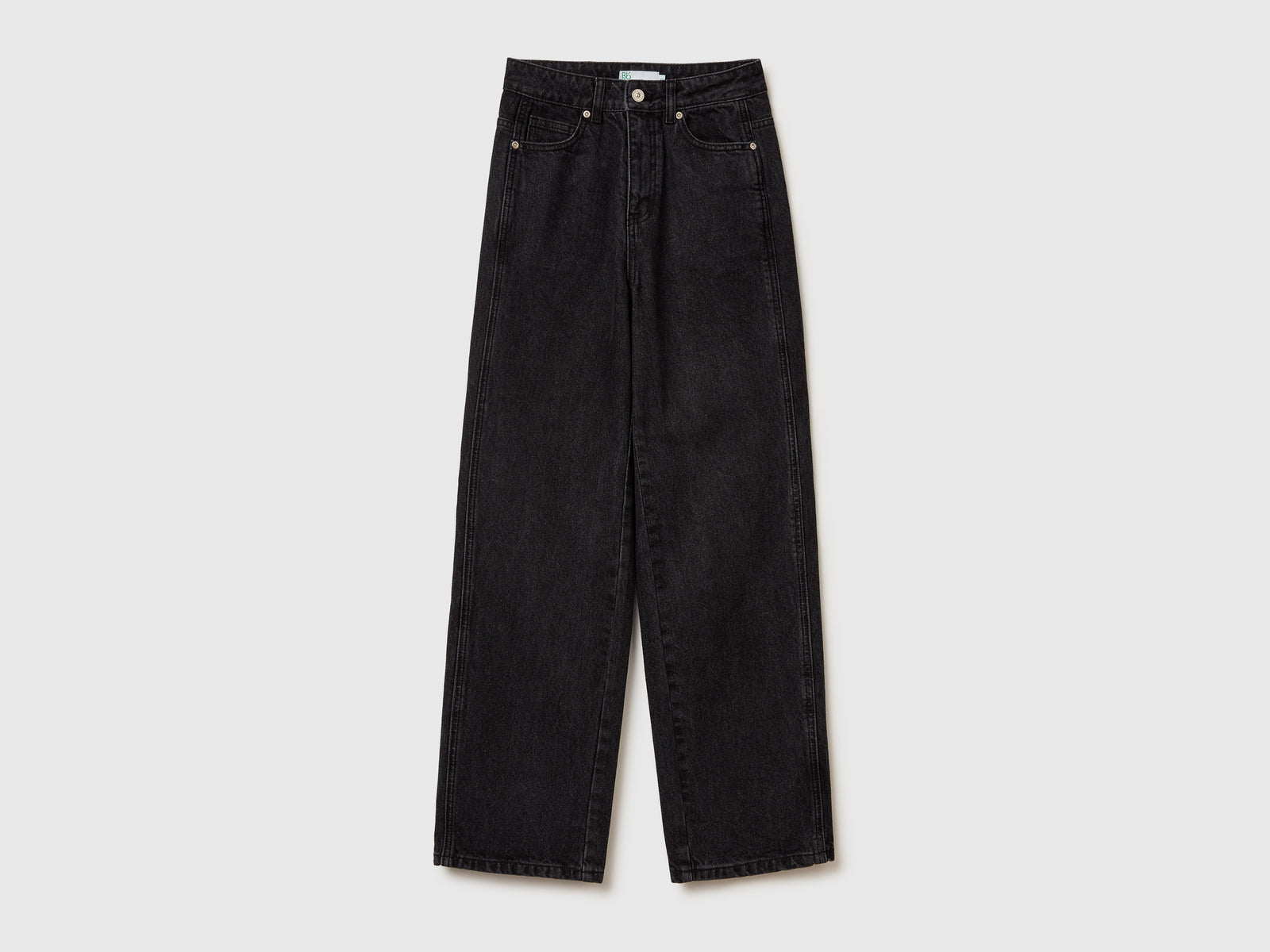 Jeans gamba dritta da donna nero | Benetton Outlet