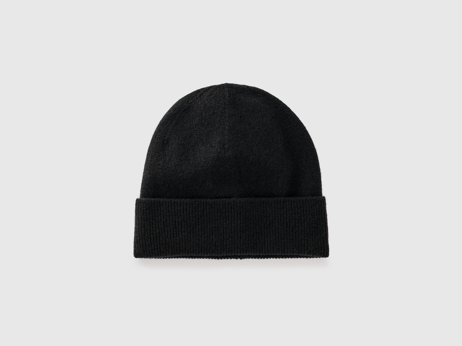 Berretto in puro cashmere da donna nero | Benetton Outlet