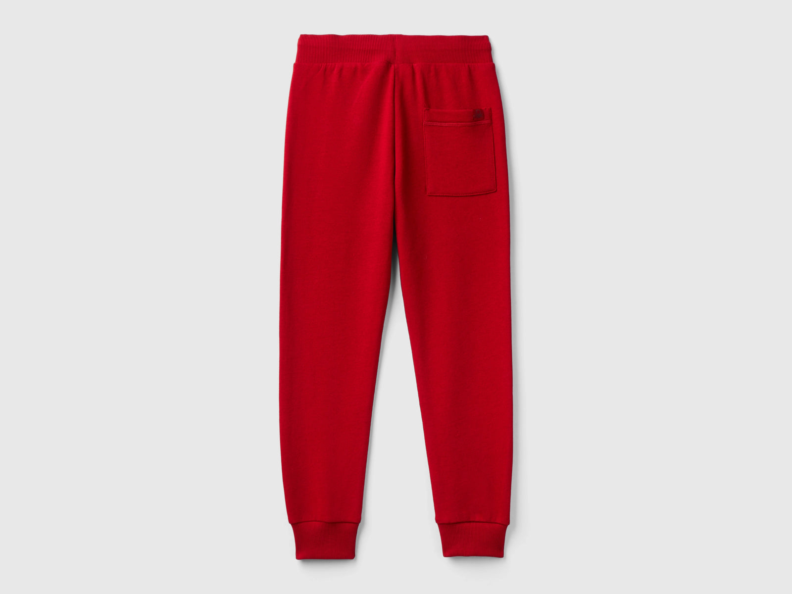 Pantaloni sportivi con coulisse da bambino rosso 2 | Benetton Outlet