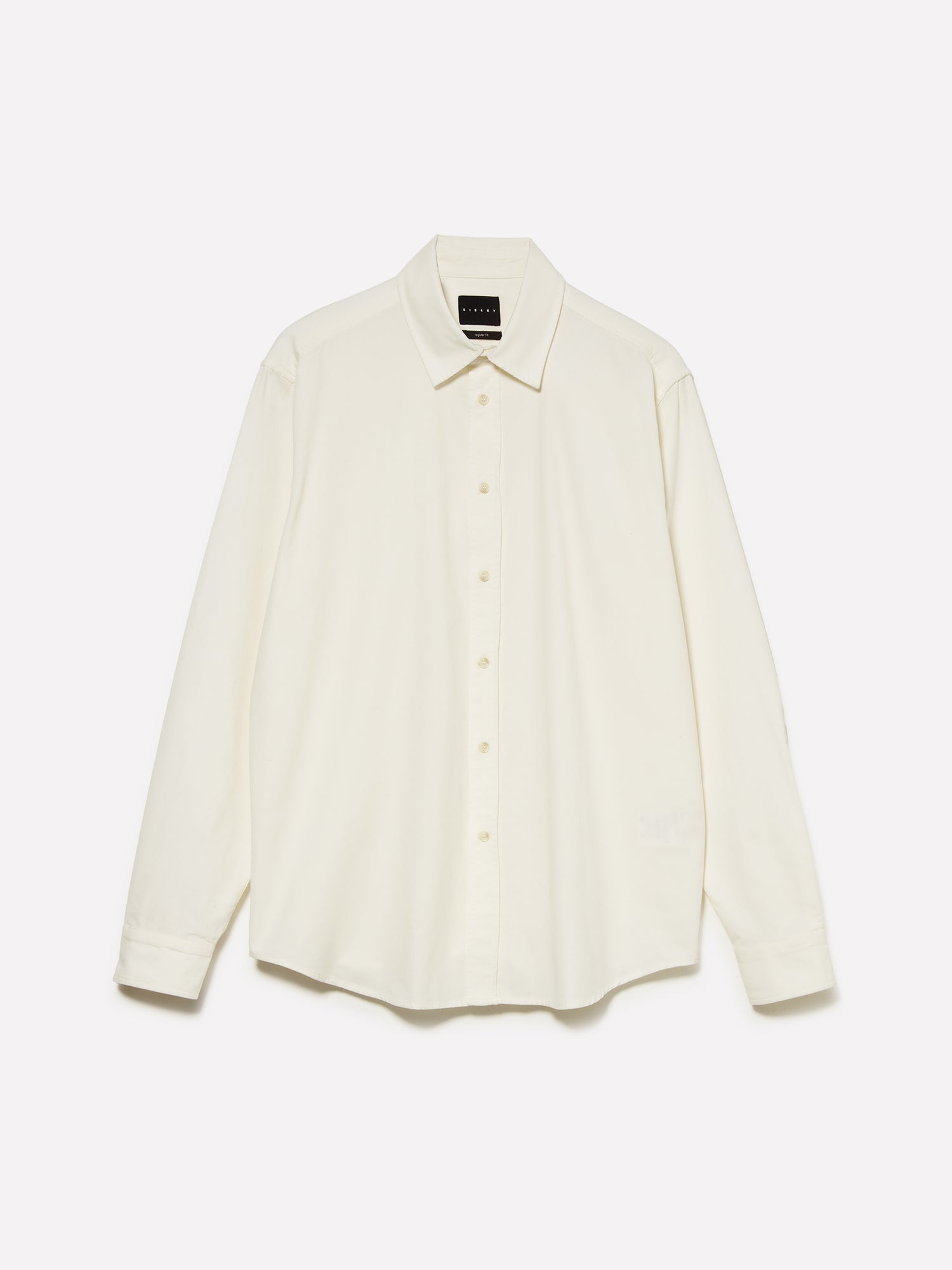 Camicia in velluto a costine da uomo bianco panna | Sisley Outlet