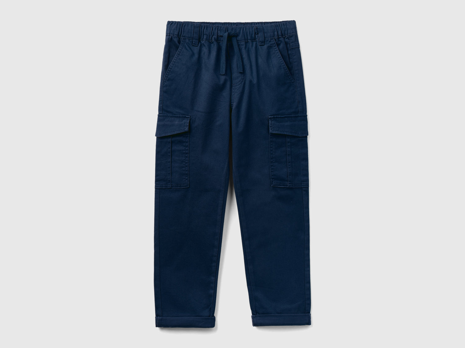 Pantaloni cargo straight da bambino blu scuro | Benetton Outlet