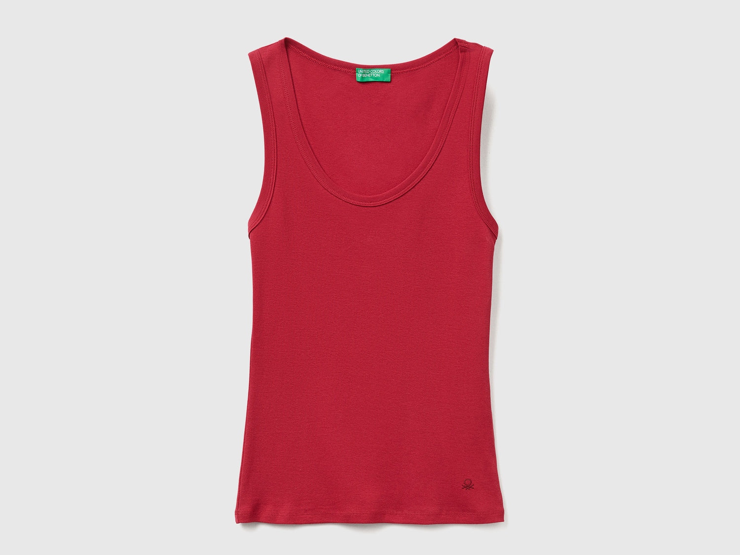 Canotta in puro cotone da donna fragola | Benetton Outlet