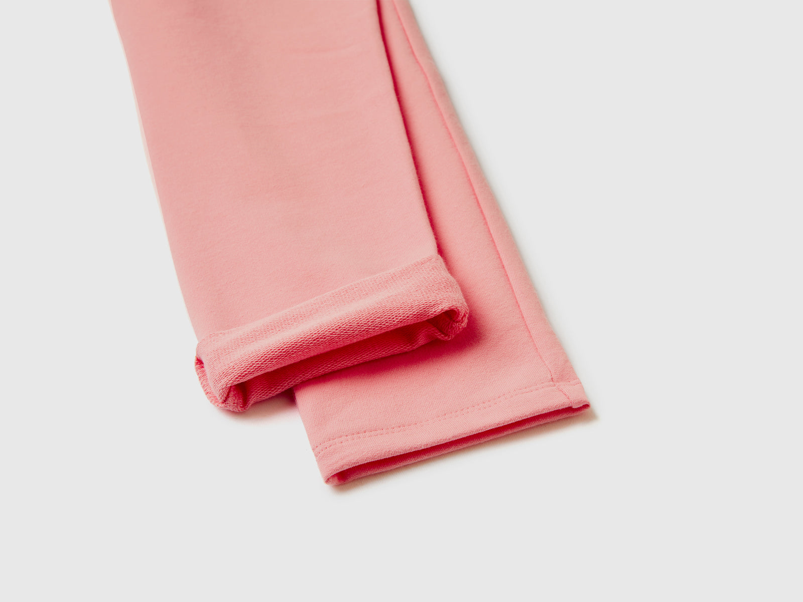 Leggings in felpa stretch da bambina rosa 2 | Benetton Outlet