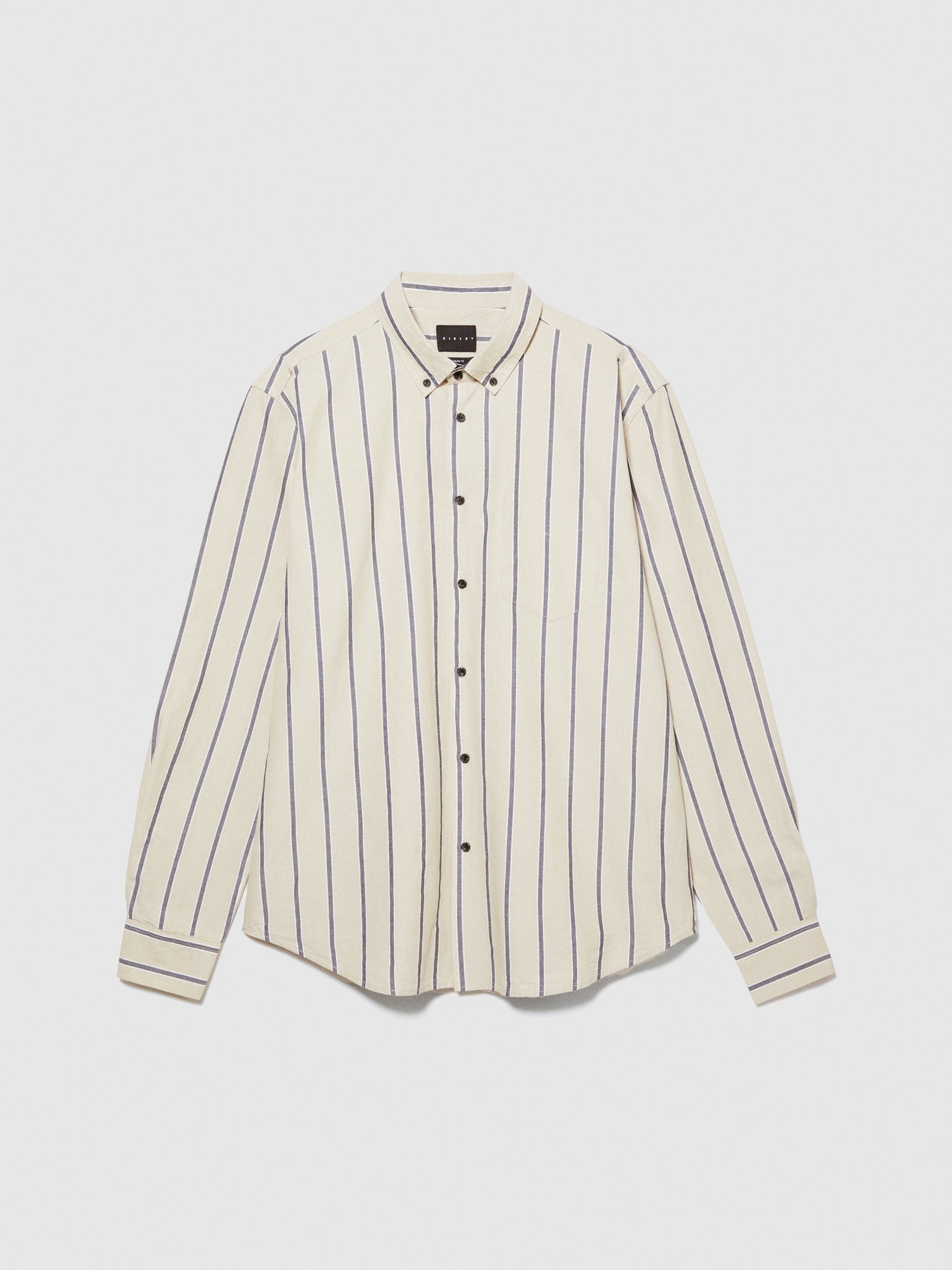 Camicia a righe da uomo beige | Sisley Outlet