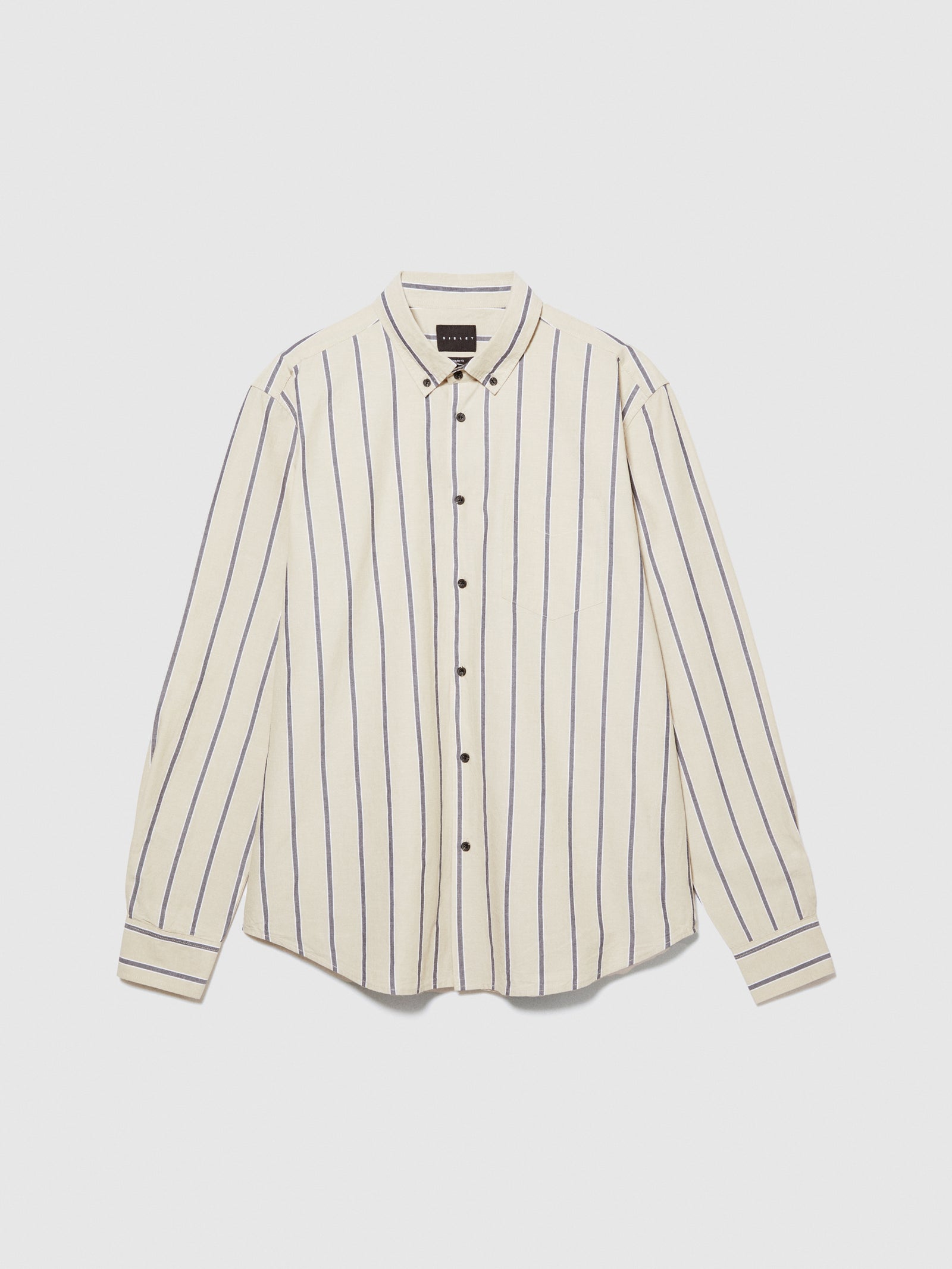 Camicia a righe da uomo beige | Sisley Outlet
