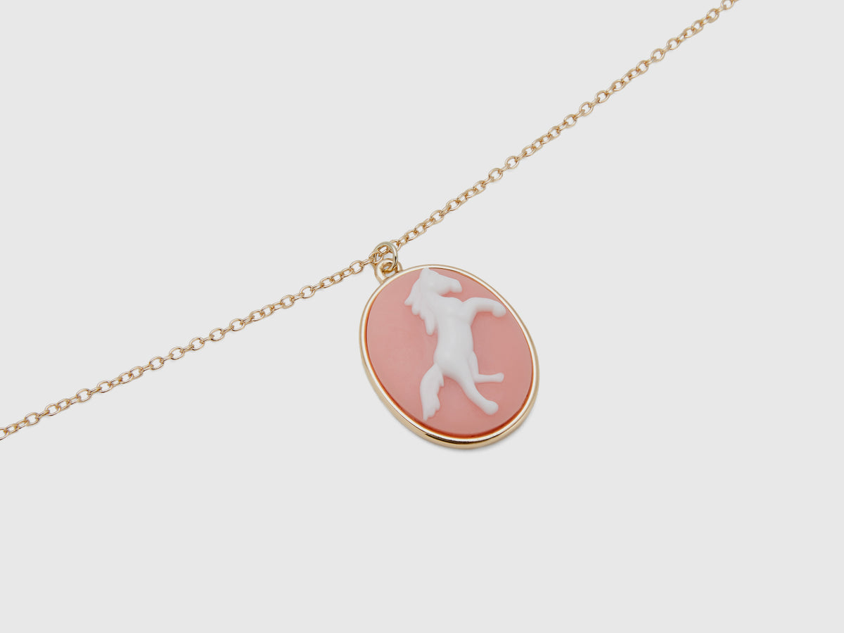 Collana con cammeo cavallo