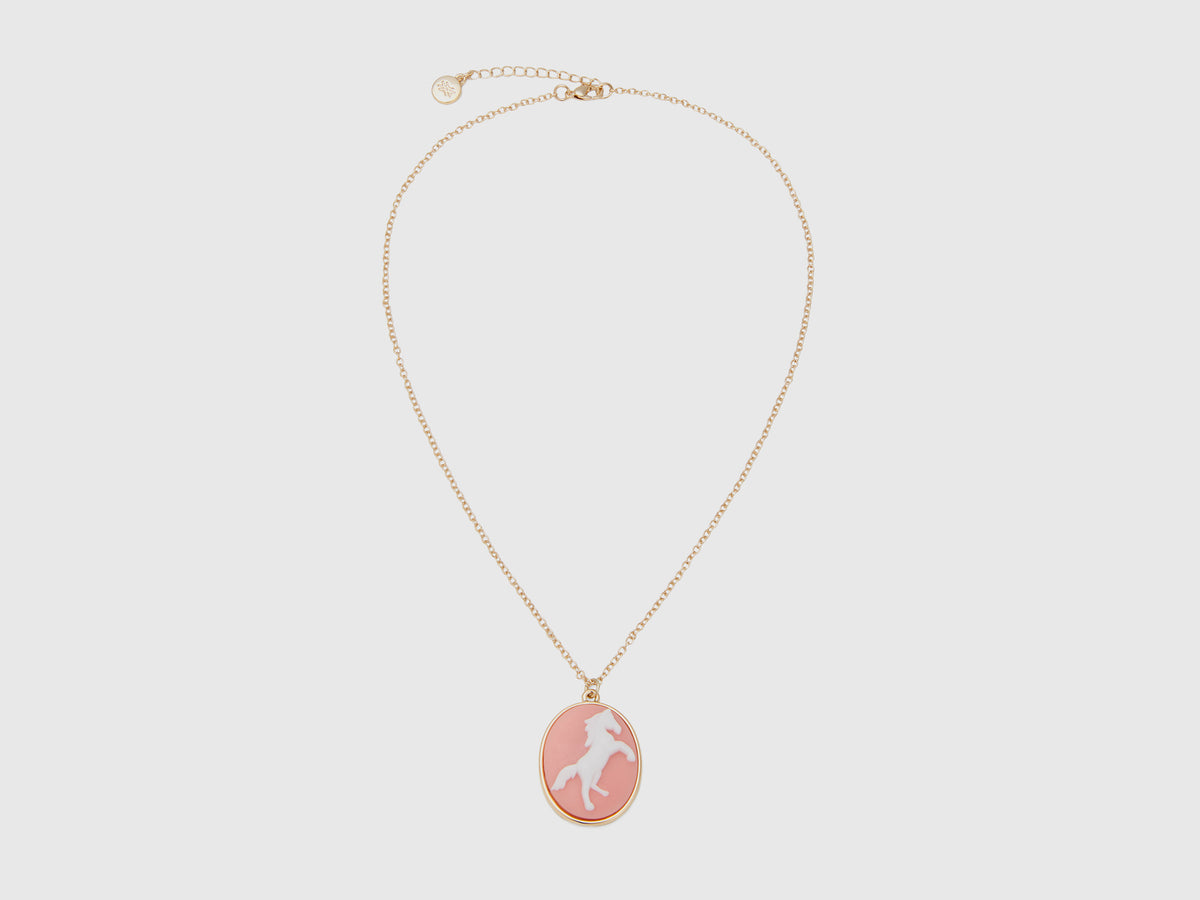 Collana con cammeo cavallo