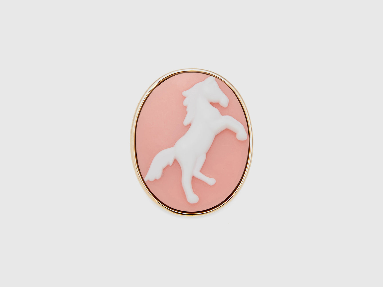 Spilla cammeo da donna rosa | Benetton Outlet