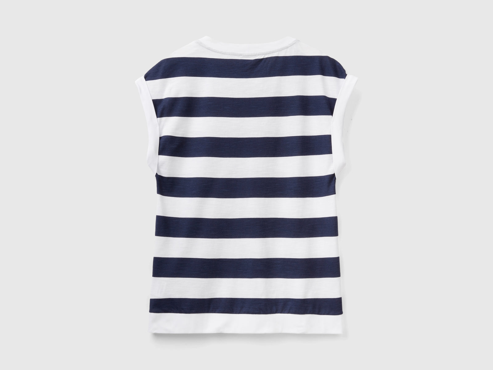 T-shirt a righe 100% cotone da donna multi-color 2 | Benetton Outlet