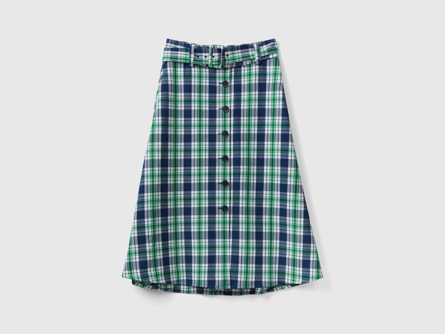 Gonna midi tartan da donna multi-color | Benetton Outlet