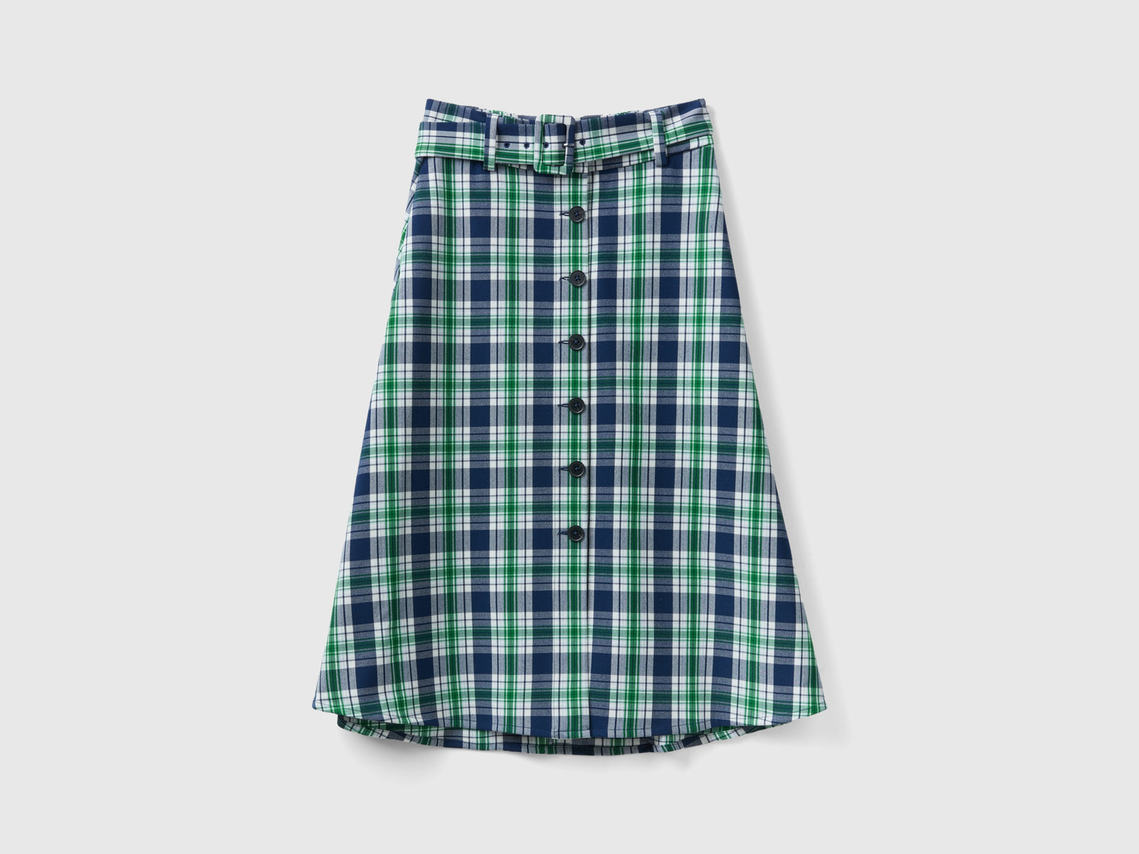 Gonna midi tartan da donna multi-color | Benetton Outlet