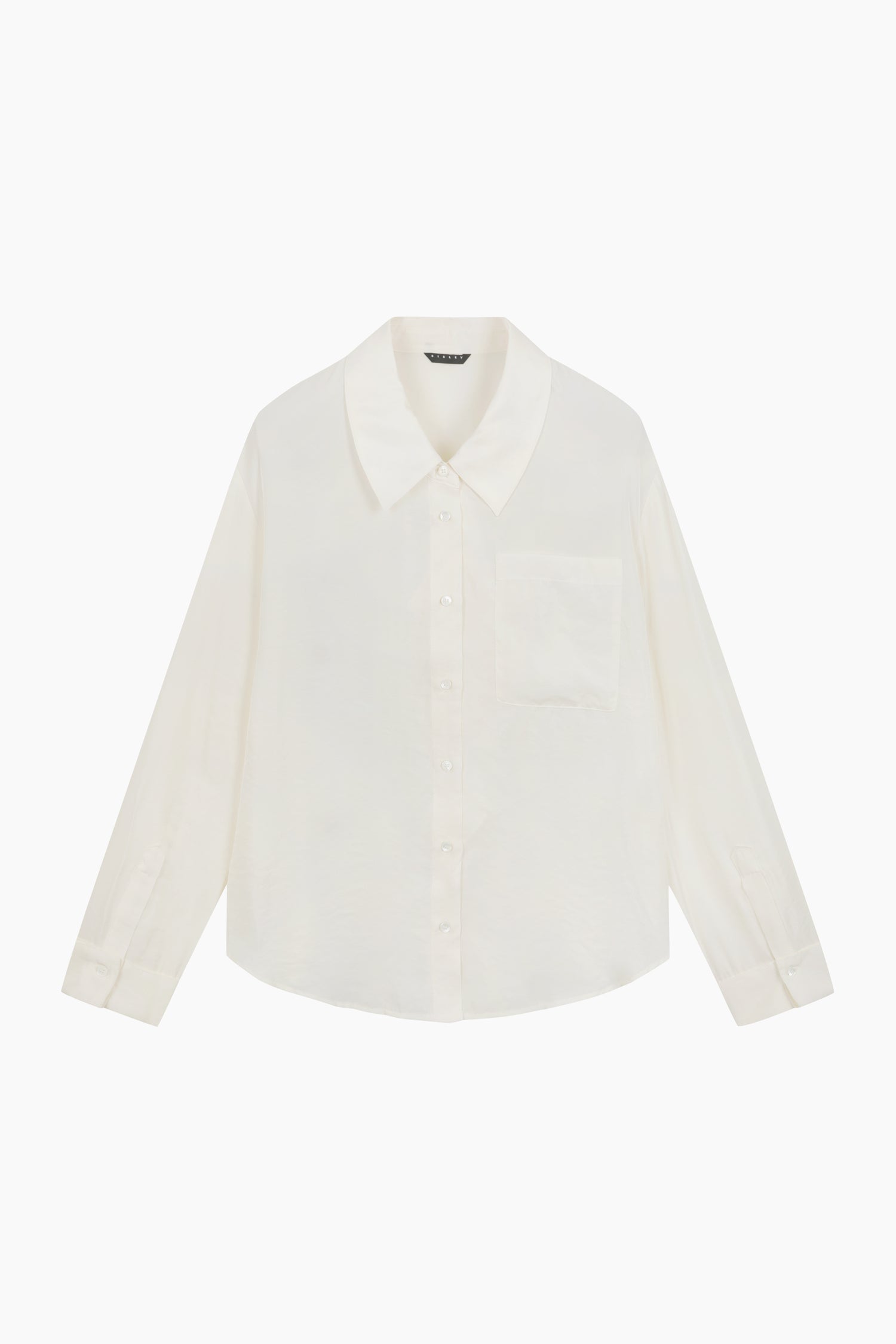 Camicia fluida da donna bianco panna | Sisley Outlet