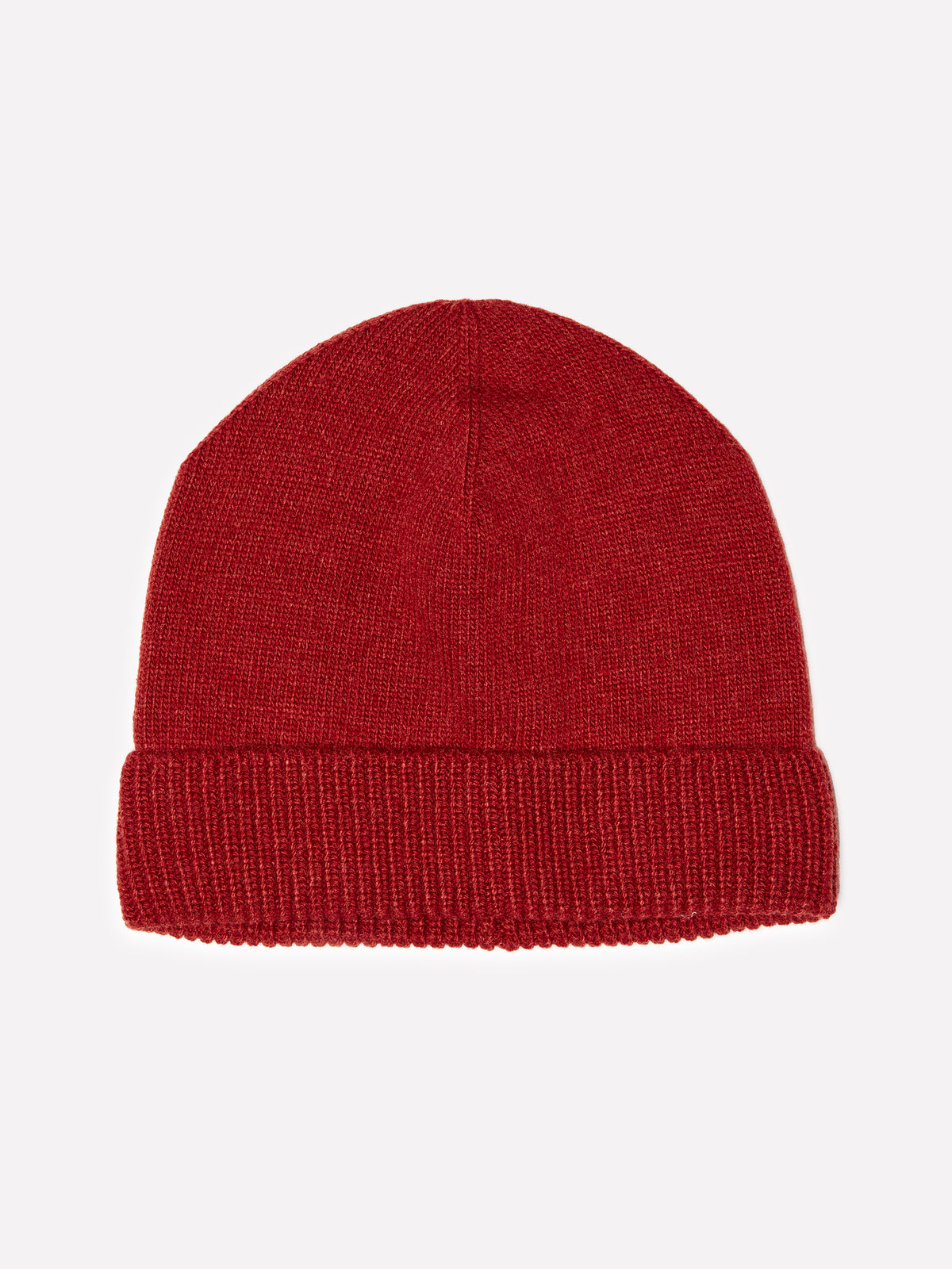 Cappello mattone in misto cashmere
