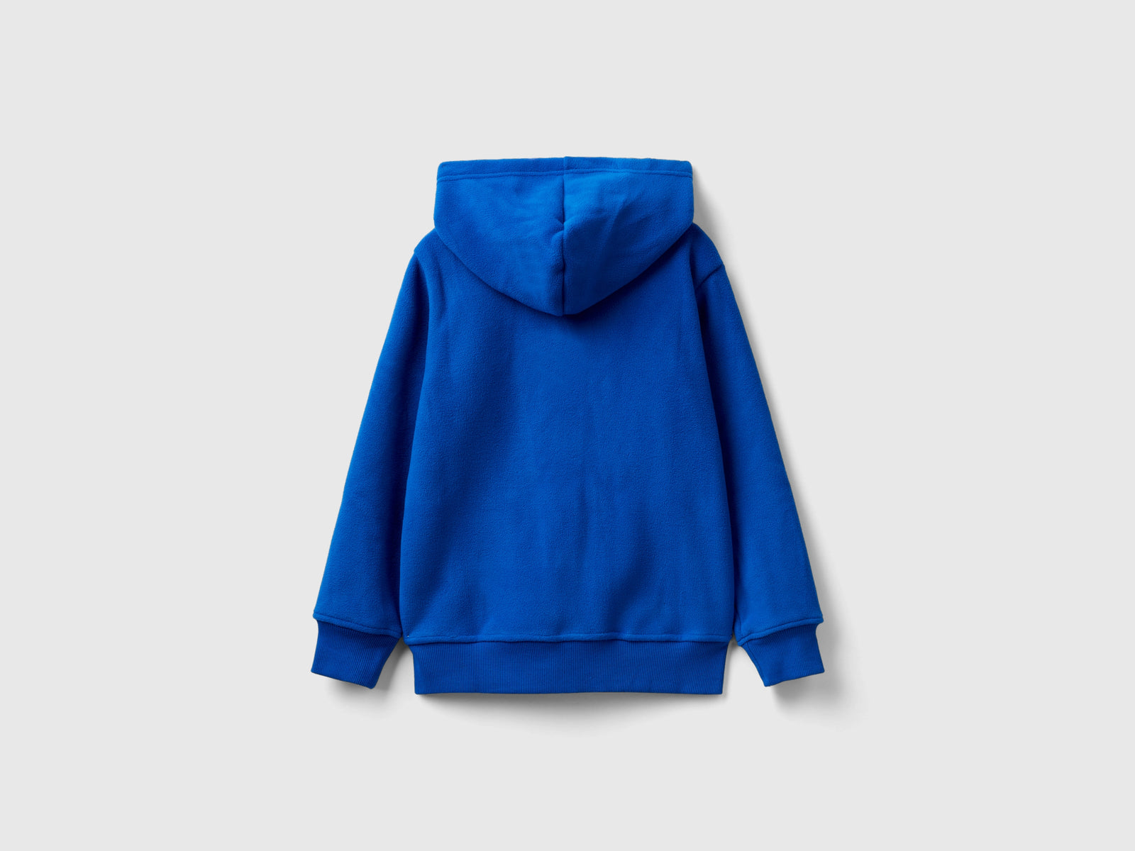 Felpa in pile con cappuccio da bambino bluette 2 | Benetton Outlet