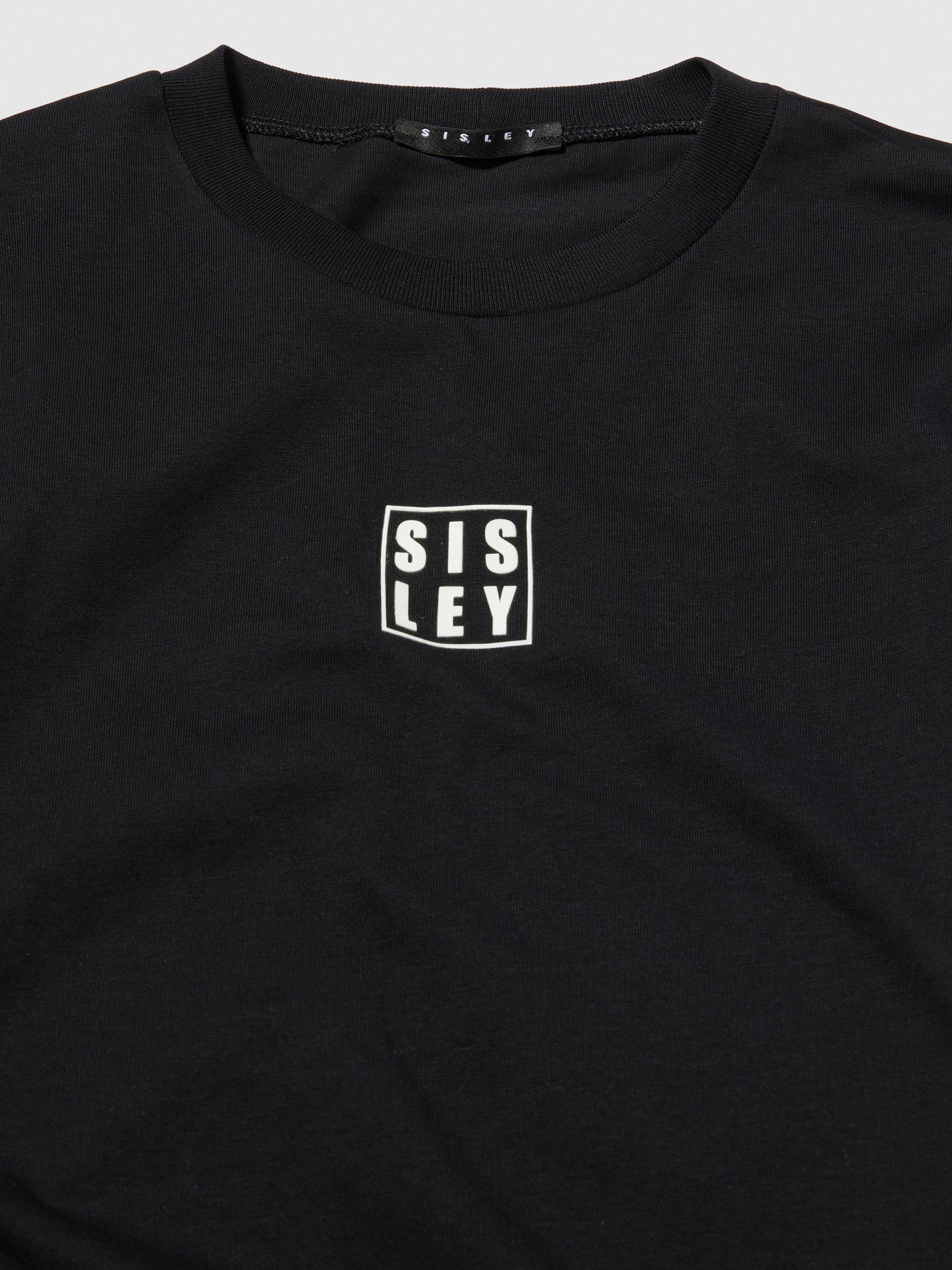 T-shirt con contrasto da bambino nero 2 | Sisley young Outlet