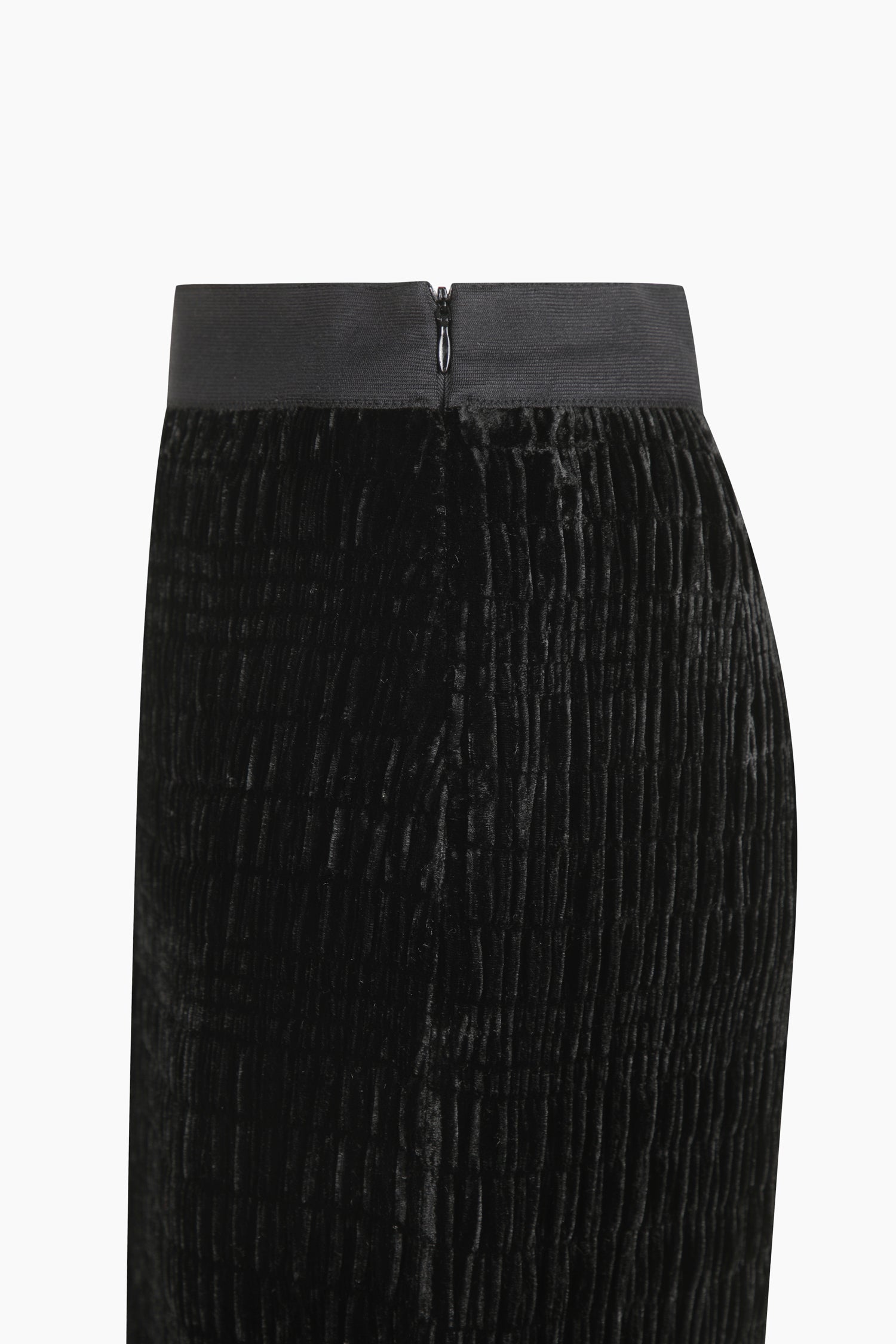 Gonna lunga in velluto da donna nero 4 | Sisley Outlet