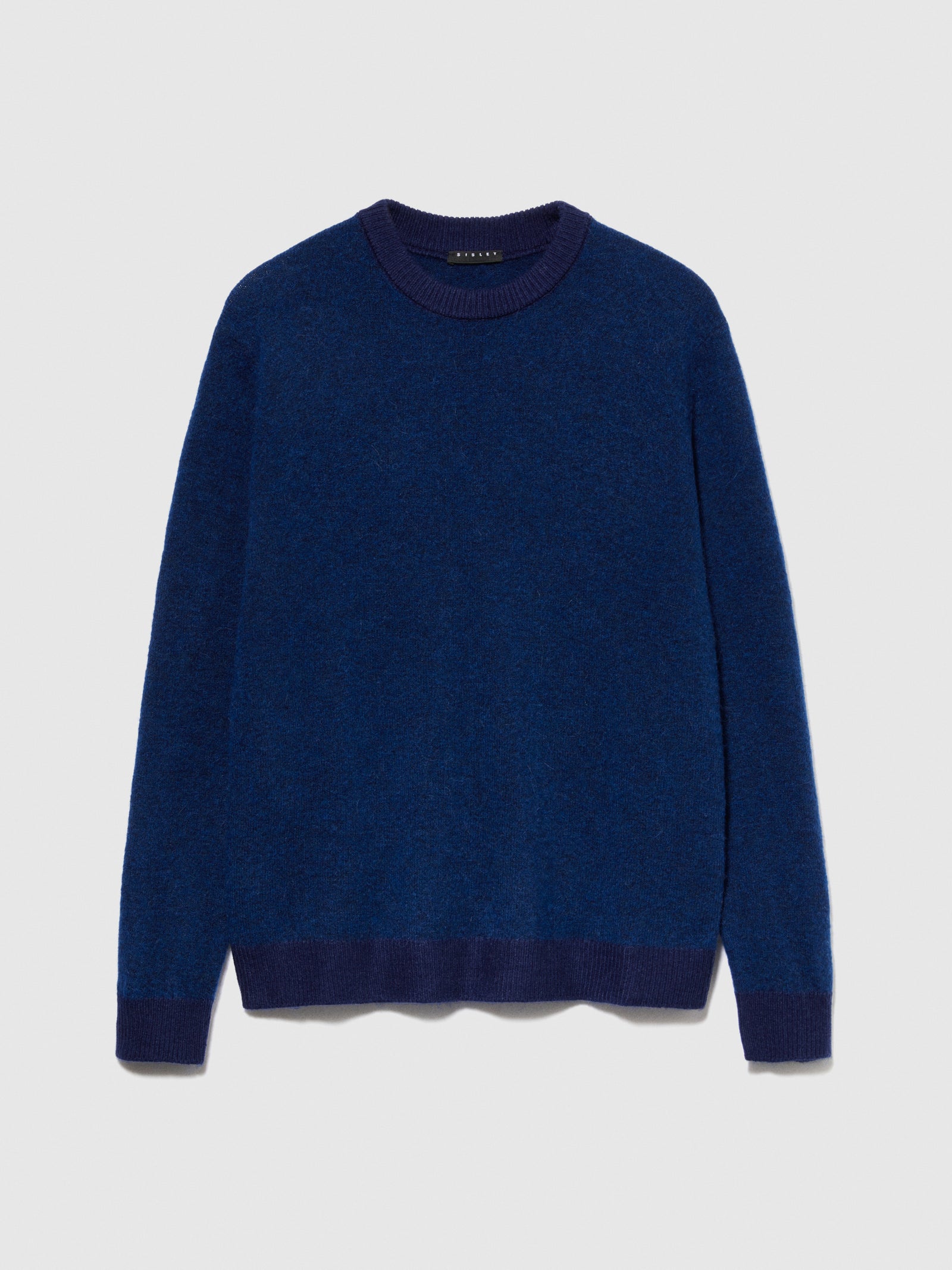 Maglia girocollo da uomo blu scuro | Sisley Outlet