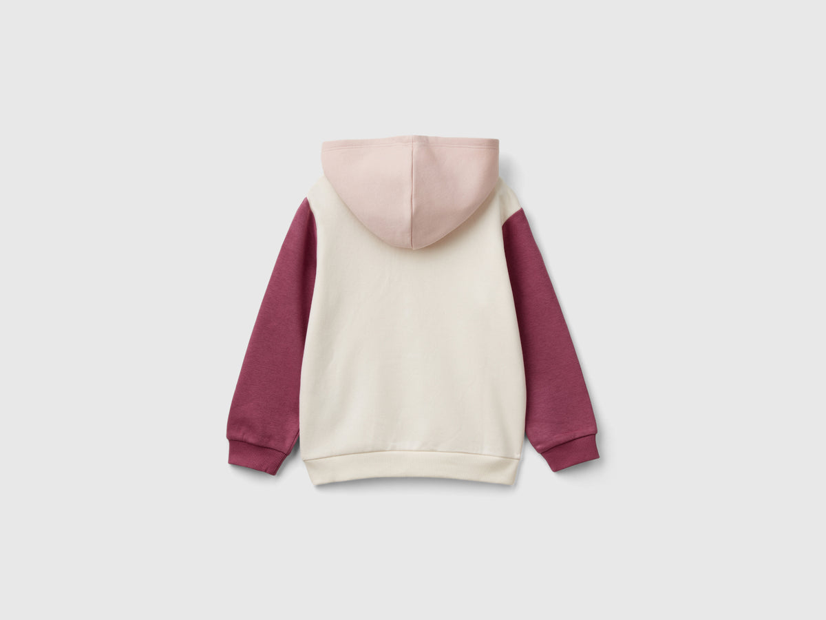 Sequin zip-up hoodie