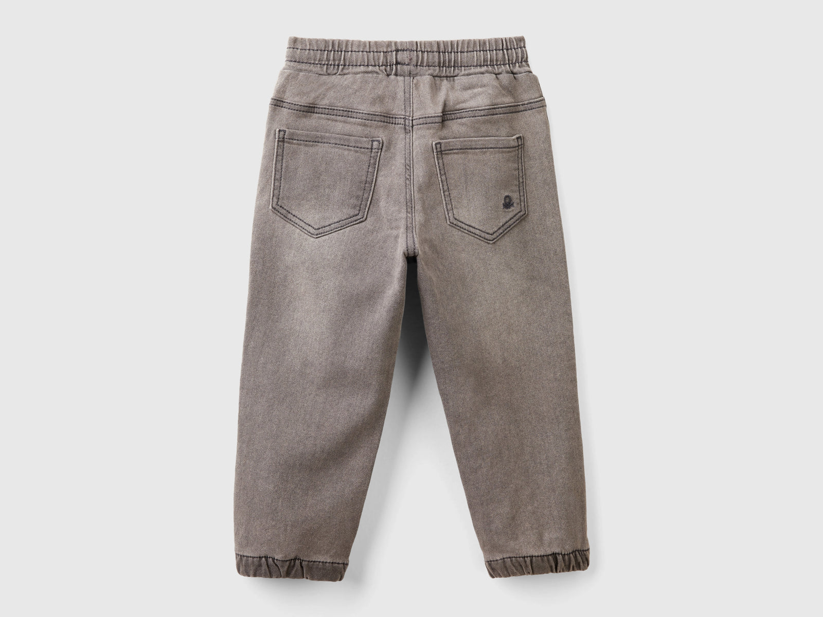 Joggers in denim da bimbo nero 2 | Benetton Outlet