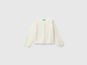 Cardigan con dettagli traforati
