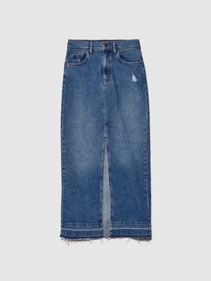 Gonna di jeans con spacco