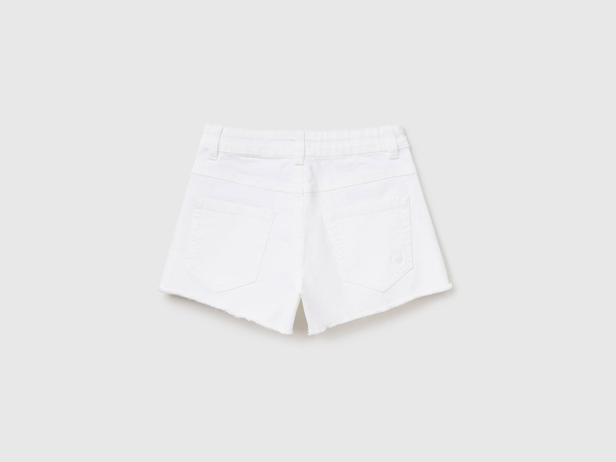 Pantaloni corti cinque tasche in misto cotone elasticizzato