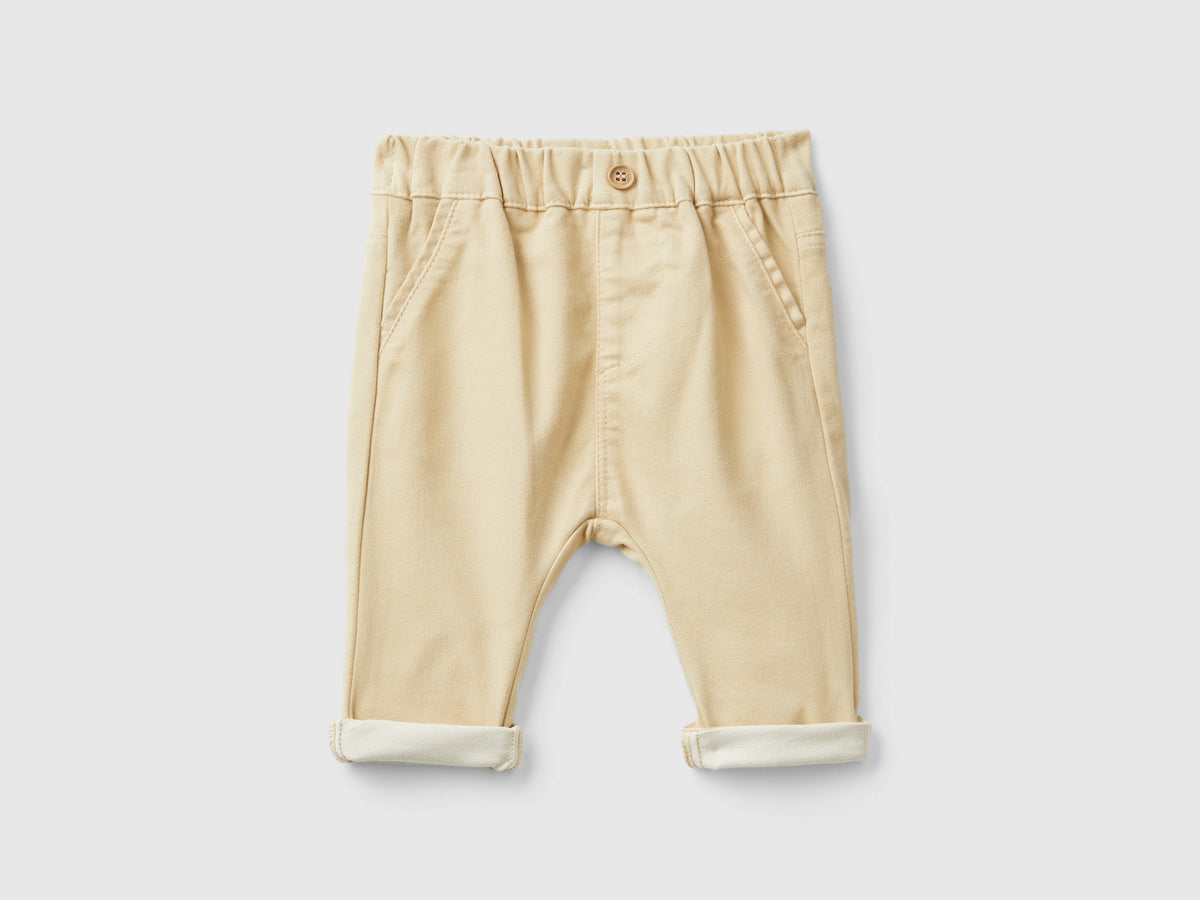 Pantaloni in misto cotone stretch