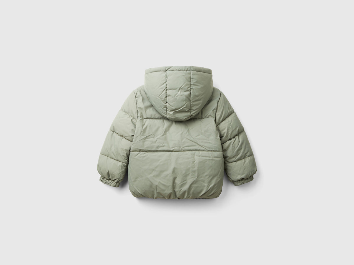 Jacket with faux shearling lining