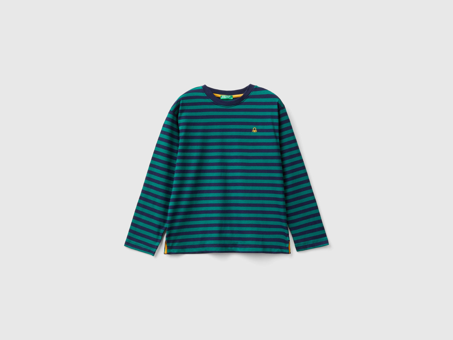 T-shirt a righe 100% cotone da bambino multi-color | Benetton Outlet