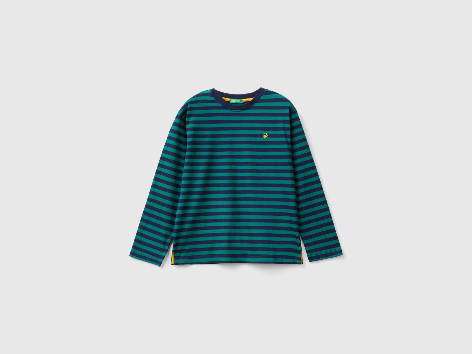 T-shirt a righe 100% cotone da bambino multi-color | Benetton Outlet