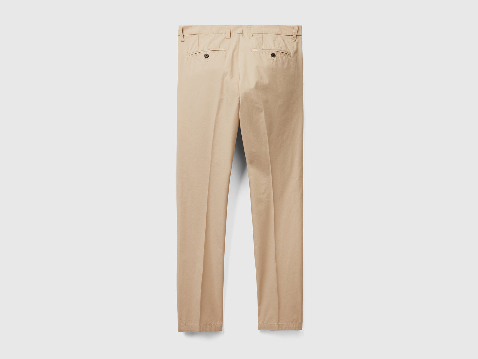 Chino slim fit in cotone leggero da uomo beige 2 | Benetton Outlet