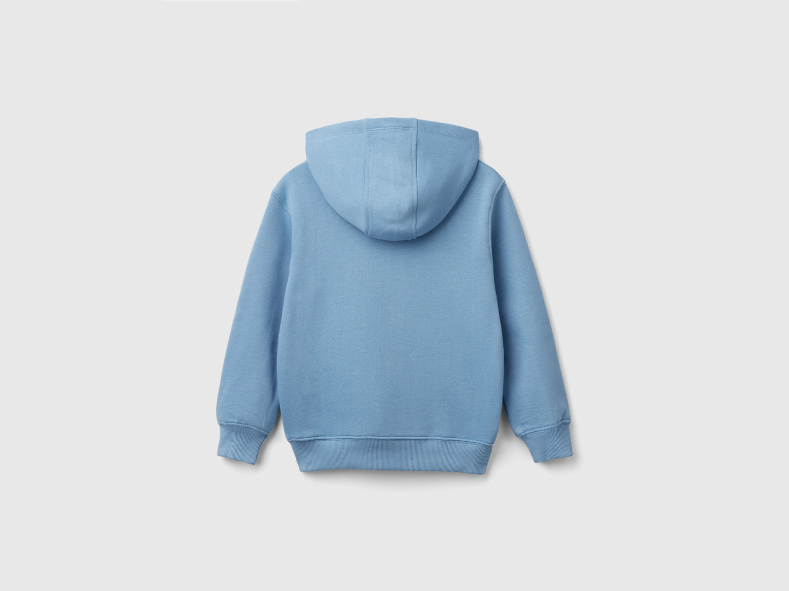 Felpa con logo e cappuccio da bimbo azzurro 2 | Benetton Outlet