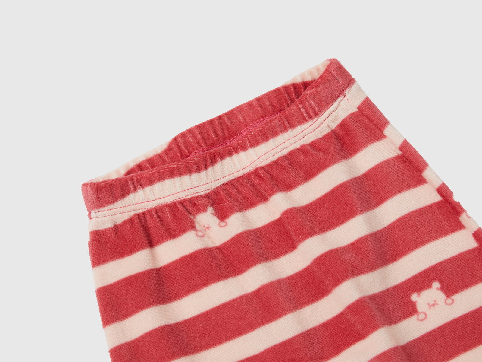 Completino in ciniglia da neonato rosa 2 | Benetton Outlet