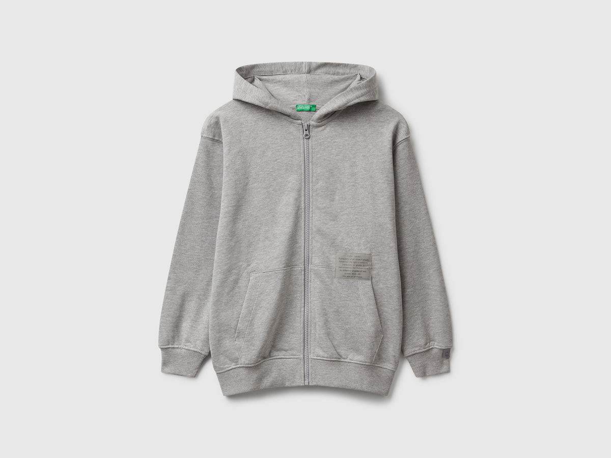 Felpa over fit con zip