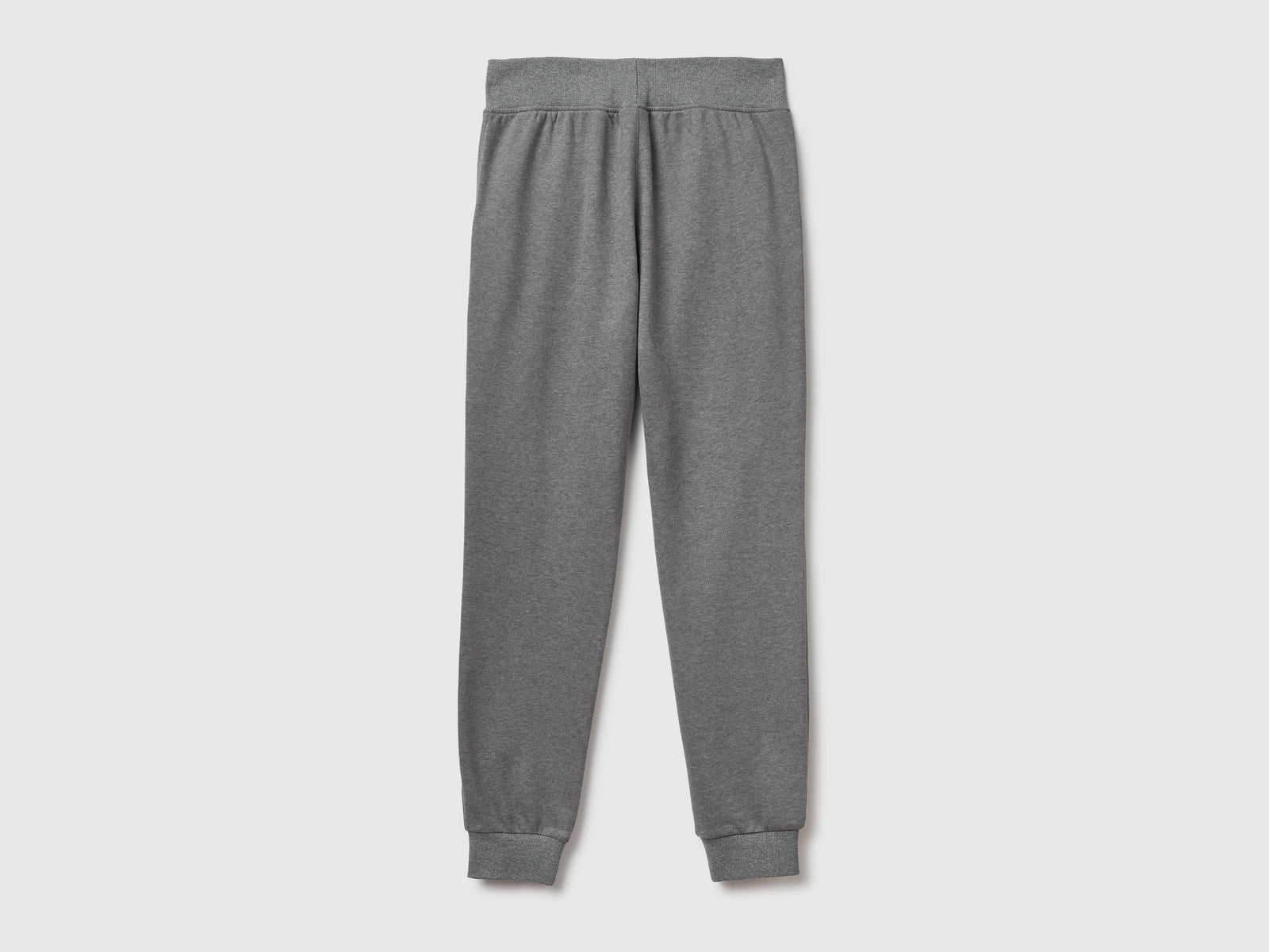 Joggers in felpa di misto cotone da donna grigio scuro 2 | Benetton Outlet