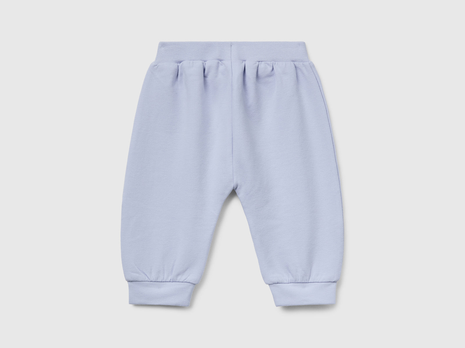 Pantaloni in felpa da neonato celeste 2 | Benetton Outlet