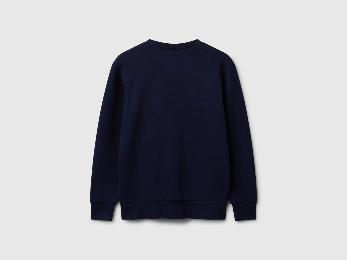 Felpa con logo in cotone