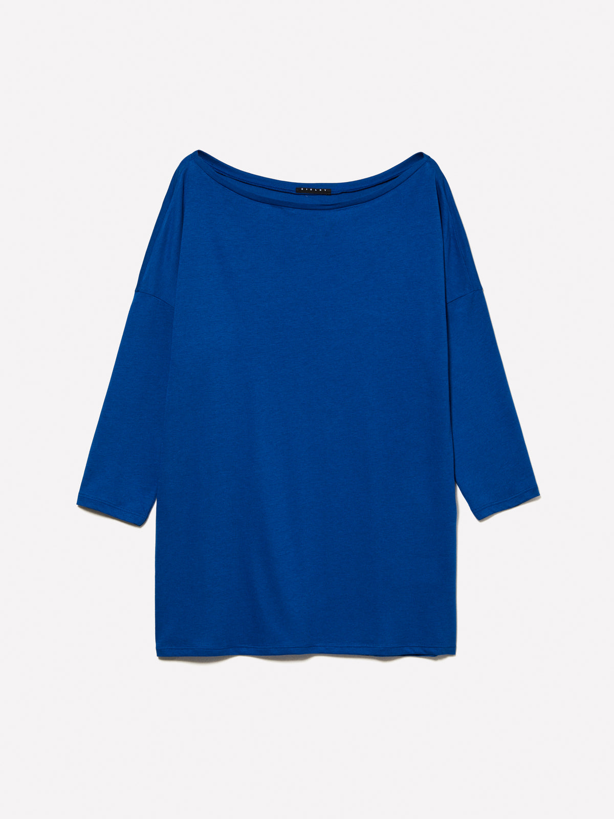 T-shirt con scollo a barca
