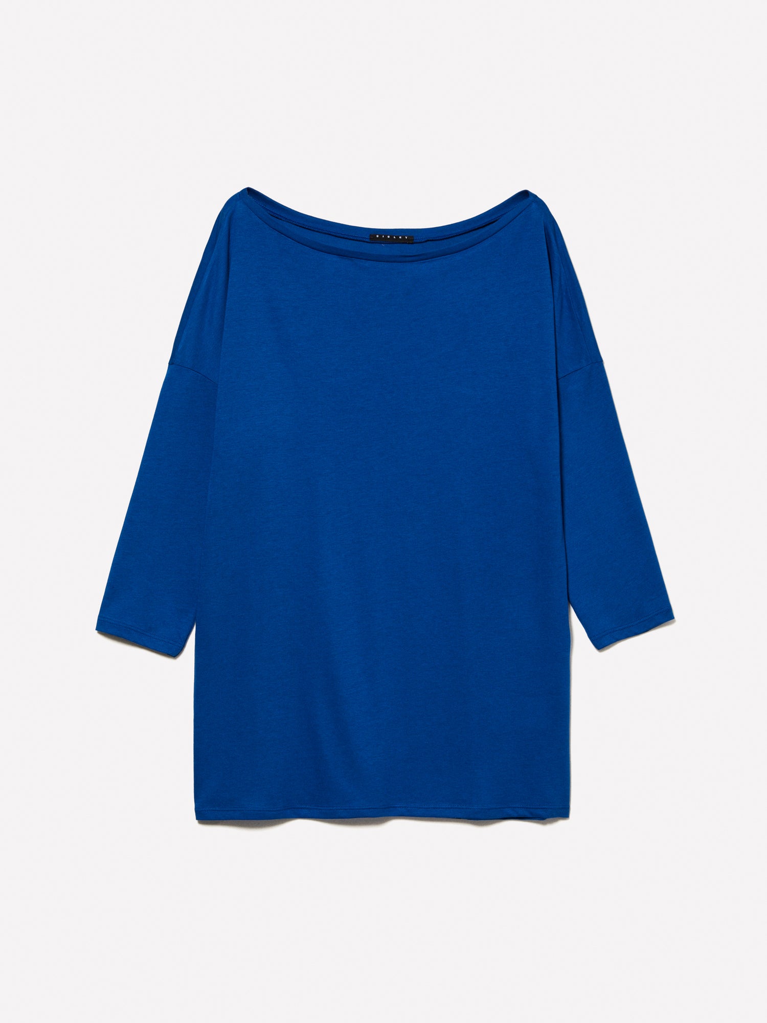 T-shirt con scollo a barca da donna blu | Sisley Outlet