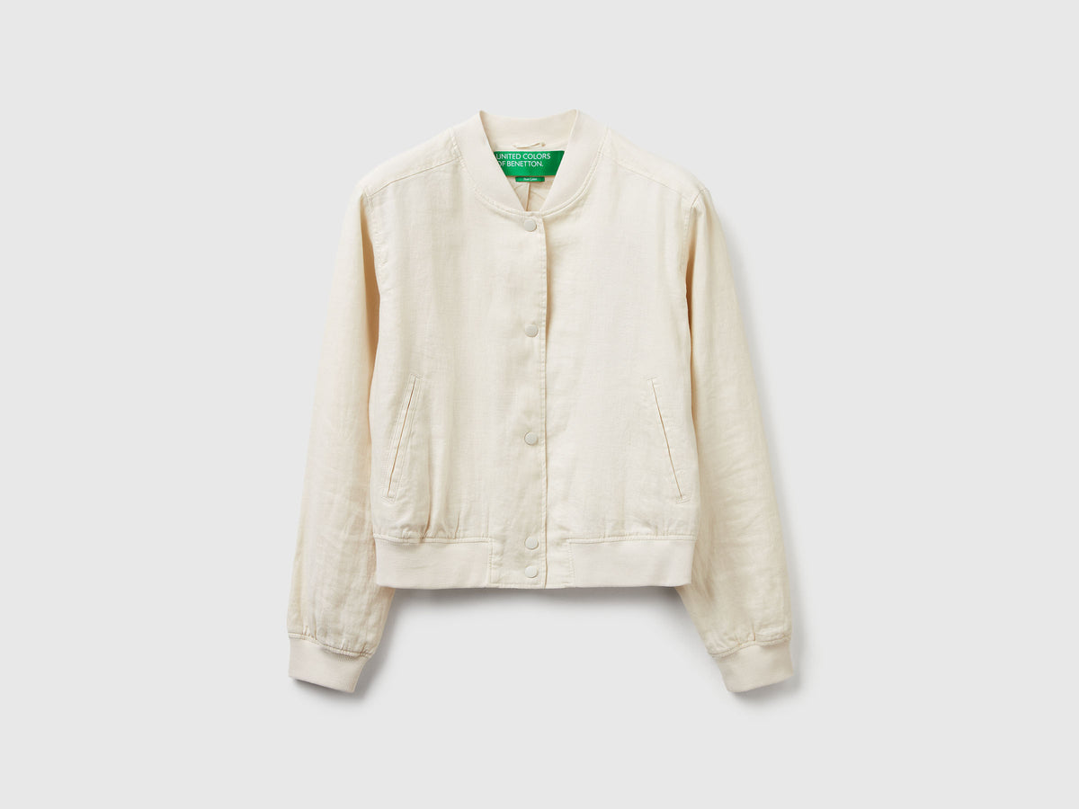 Bomber in 100% lino