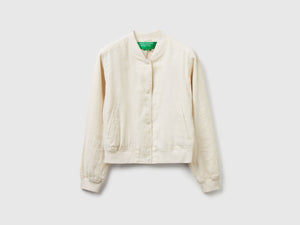Bomber in 100% lino