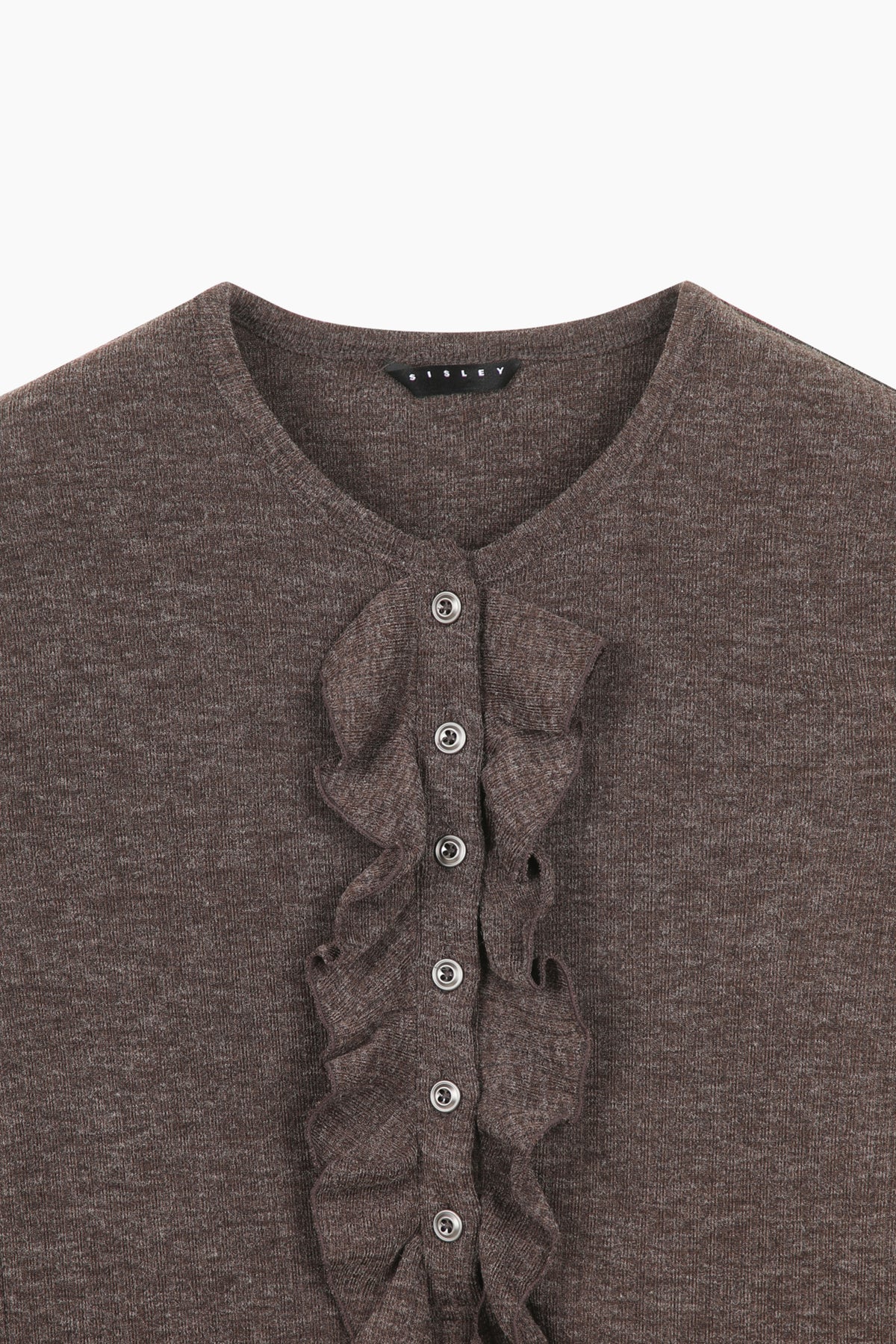 Cardigan con rouches